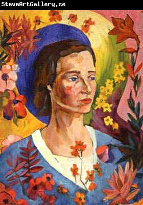 Lentulov, Aristarkh Unknown Lady in Blue